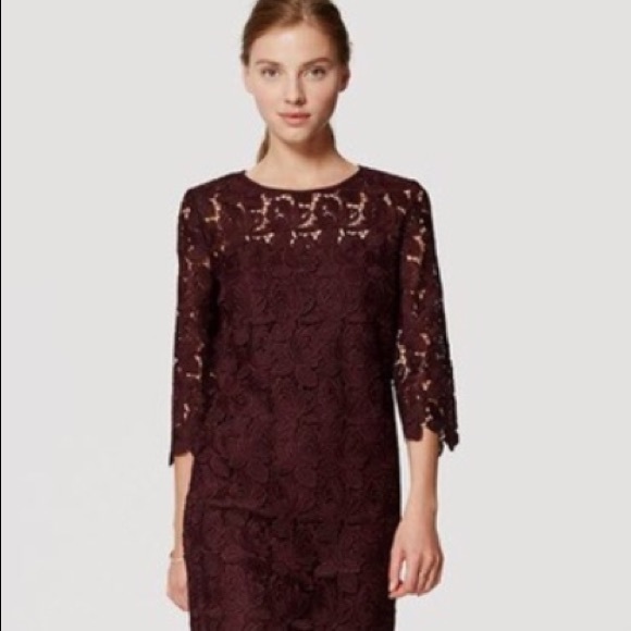 LOFT Lace Dress - Picture 1 of 5